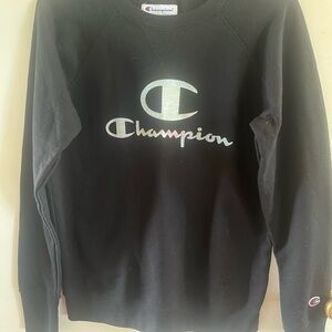 Champion Black Crewneck Sweater